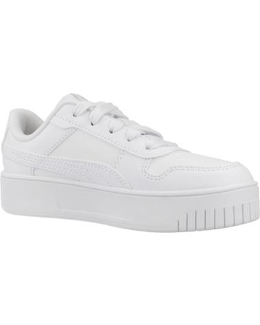 PUMA CARINA STREET 393847-01 - BASKETS BLANCHES MONOCHROMATIQUES WHITE