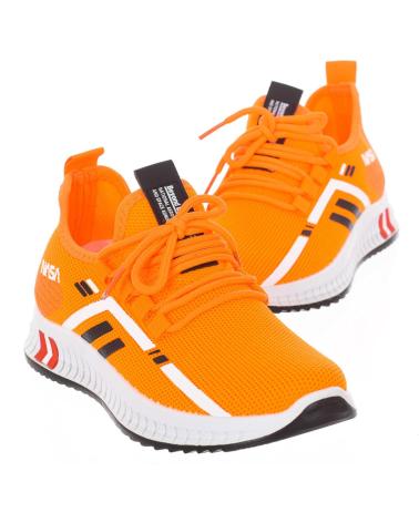 Sneaker für Damen NASA ZAPATILLAS DEPORTIVAS ESTILO ALTO DE CORDONES CSK2039 MUJER NARANJA