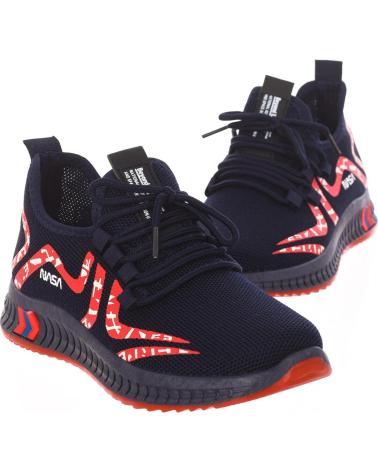 Sneaker für Damen NASA ZAPATILLAS DEPORTIVAS ESTILO ALTO CSK2053-M MUJER AZUL-ROJO