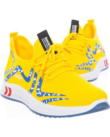 Esportes  de Mulher NASA ZAPATILLAS DEPORTIVAS ESTILO ALTO DE CORDONES CSK2024-M MUJE AMARILLO-AZUL