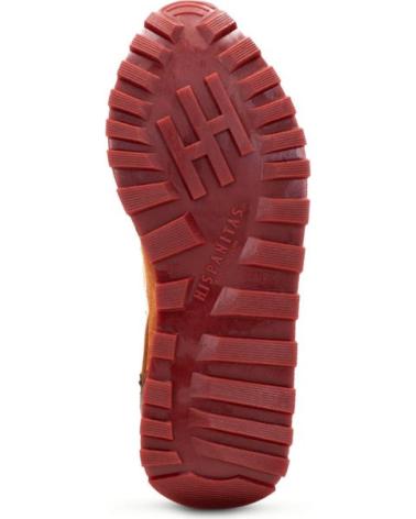 Sportif pour Femme HISPANITAS SNEAKERS CHI 243623 MUJER CUERO MARRóN