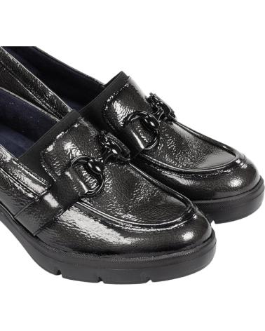 FLUCHOS F2111 ROCK HEEL LOAFERS IN GRAPHITE GREY (REF. 98363691993) ROCK GRAFITO
