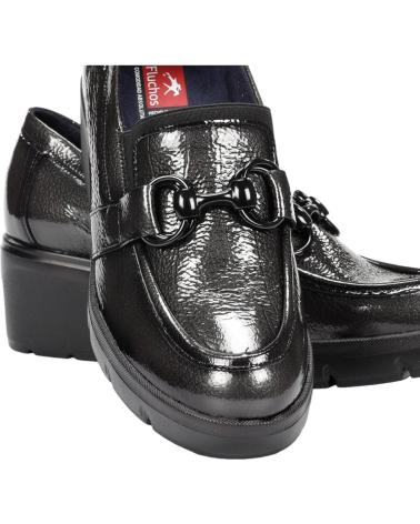 FLUCHOS F2111 ROCK HEEL LOAFERS IN GRAPHITE GREY (REF. 98363691993) ROCK GRAFITO