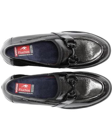 FLUCHOS F2111 ROCK HEEL LOAFERS IN GRAPHITE GREY (REF. 98363691993) ROCK GRAFITO