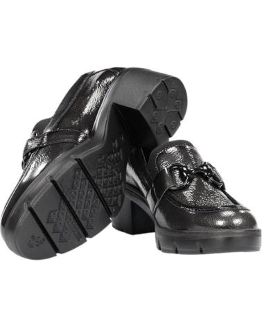 FLUCHOS F2111 ROCK HEEL LOAFERS IN GRAPHITE GREY (REF. 98363691993) ROCK GRAFITO