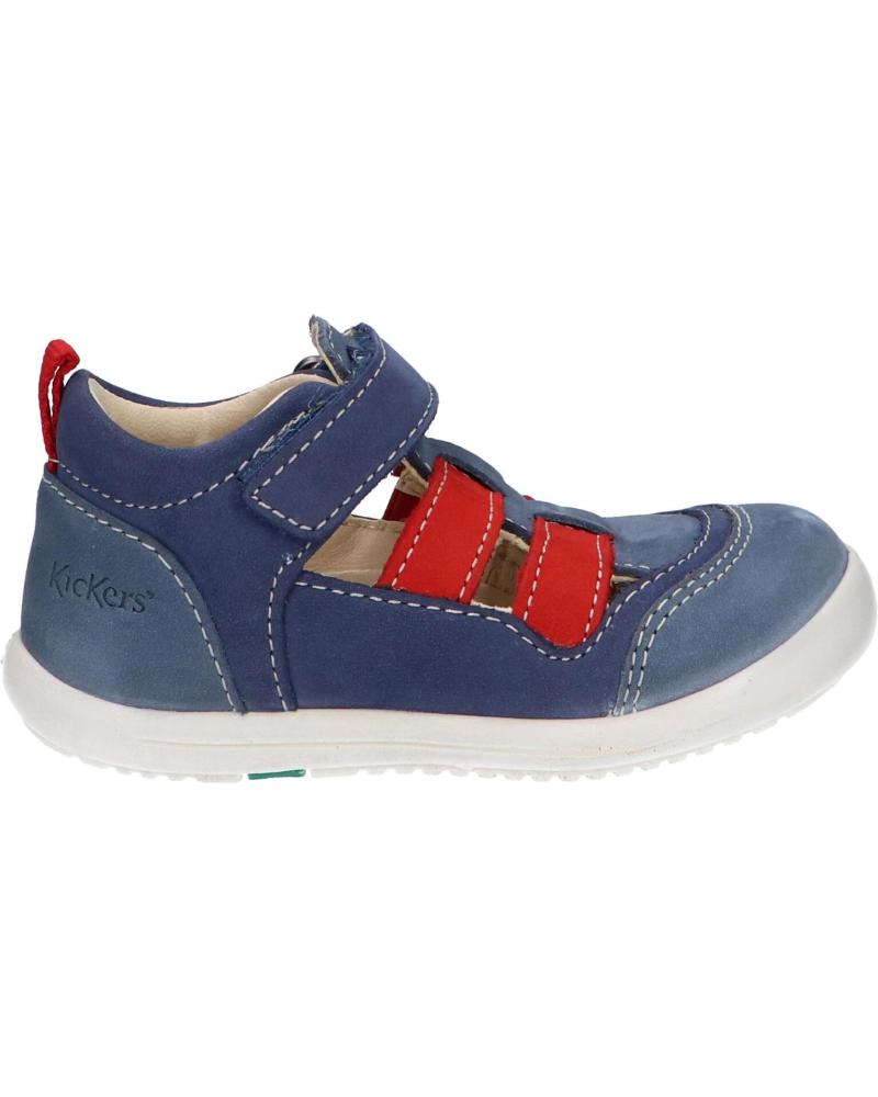 Scarpe per Bambina e Bambino KICKERS 894590-10 KLONY 53 BLEU ROUGE