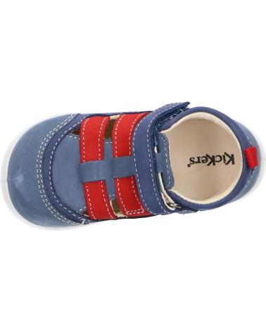 Scarpe per Bambina e Bambino KICKERS 894590-10 KLONY 53 BLEU ROUGE
