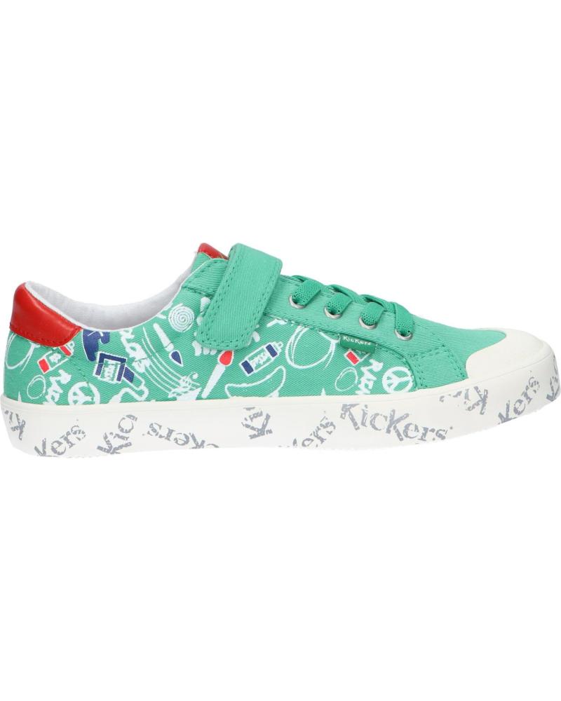 Sportif pour Fille et Garçon KICKERS 860862-30 GODY 61 VERT STREET