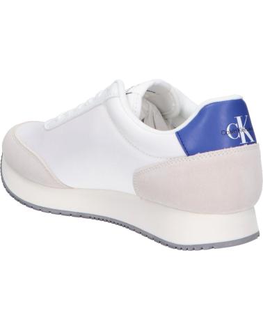 Sneaker für Herren CALVIN KLEIN YM0YM01032 RETRO RUNNER 01S BRIGHT WHITE-SAPPHIRE BLUE