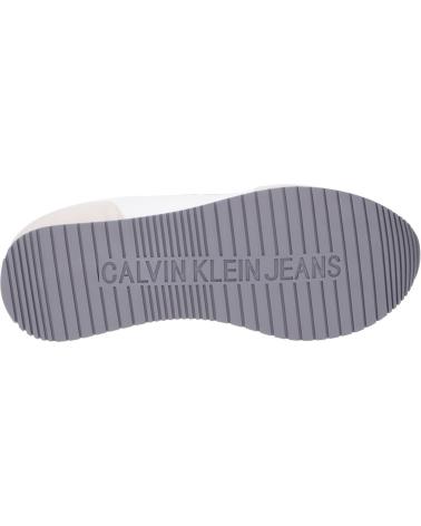 Sneaker für Herren CALVIN KLEIN YM0YM01032 RETRO RUNNER 01S BRIGHT WHITE-SAPPHIRE BLUE