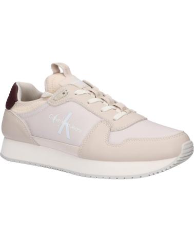 Deportivas de Hombre CALVIN KLEIN YM0YM01118 RETRO RUNNER SOCK 0HR EGGSHELL-C WHITE