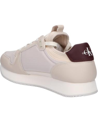Deportivas de Hombre CALVIN KLEIN YM0YM01118 RETRO RUNNER SOCK 0HR EGGSHELL-C WHITE