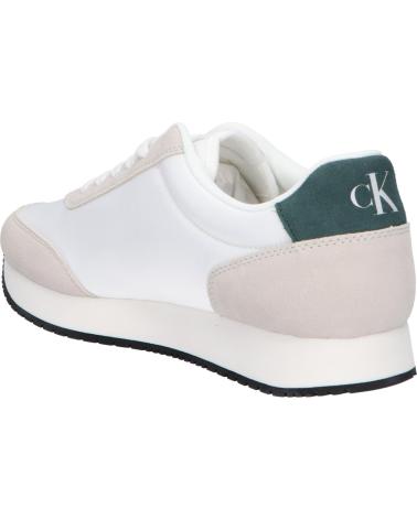 Deportivas de Hombre CALVIN KLEIN YM0YM01119 RETRO RUNNER ICONIC 02X B WHITE-CK BLACK-GREEN