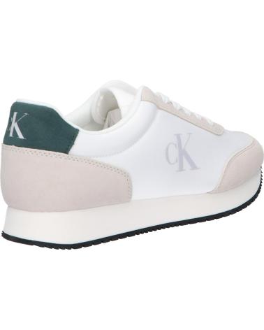 Deportivas de Hombre CALVIN KLEIN YM0YM01119 RETRO RUNNER ICONIC 02X B WHITE-CK BLACK-GREEN