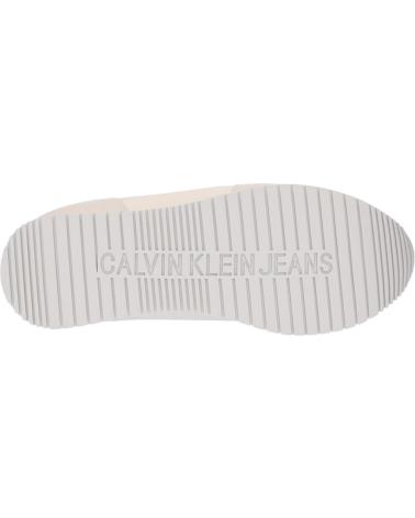 Deportivas de Hombre CALVIN KLEIN YM0YM01118 RETRO RUNNER SOCK 0HR EGGSHELL-C WHITE