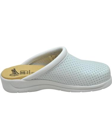 Zapatos de Mujer DIAN PISA ZUECO LABORAL ANTIDESLIZANTE MUJER BLANCO