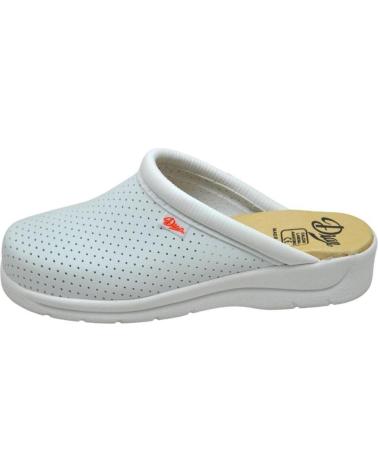 Zapatos de Mujer DIAN PISA ZUECO LABORAL ANTIDESLIZANTE MUJER BLANCO