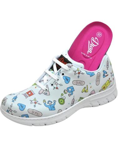 Zapatos de Mujer DIAN ZAPATO DE CORDONES LABORAL ALTEA ESTAMPADO PARA PLANTI BLANCO