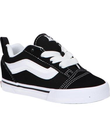 Deportivas de Niña y Niño VANS OFF THE WALL VN000D0K6BT1 KNU SKOOL ELASTIC LACE BLACK-TRUE WHIT