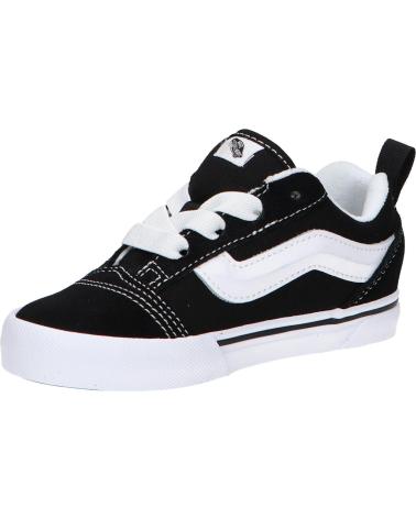 Deportivas de Niña y Niño VANS OFF THE WALL VN000D0K6BT1 KNU SKOOL ELASTIC LACE BLACK-TRUE WHIT