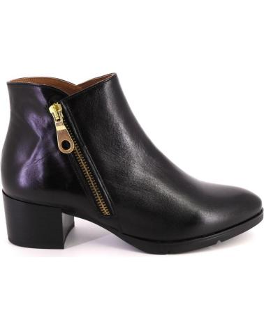 Woman Mid boots BARMINTON 5105PONCHO BOTINES DE MUJER PIEL NEGRO