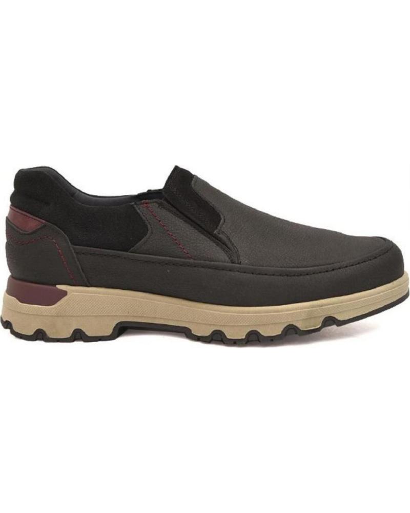 Schuhe für Herren CLAYAN 1751CHEROKEE MOCASINES DE HOMBRE NOBUK NEGRO