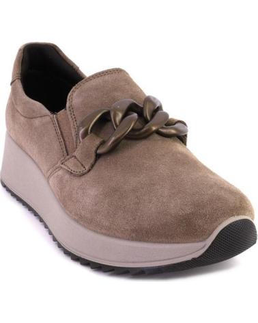 Mocasines de Mujer IMAC 657631 MOCASINES DE MUJER ANTE SERRAJE TAUPE