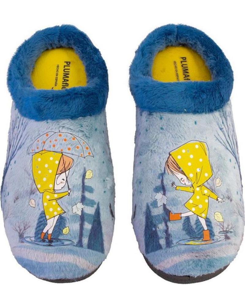 Pantufas de Mulher PLUMAFLEX 12037 ZAPATILLAS DE CASA DE MUJER AZUL