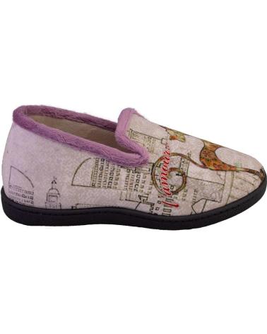 Calzado de casa de Mujer PLUMAFLEX 12215GATO ZAPATILLAS DE CASA DE MUJER NUDE
