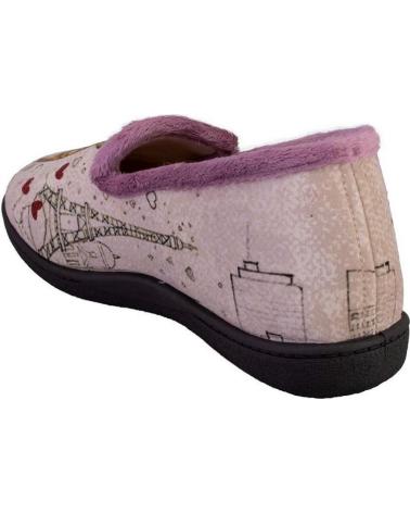 Calzado de casa de Mujer PLUMAFLEX 12215GATO ZAPATILLAS DE CASA DE MUJER NUDE