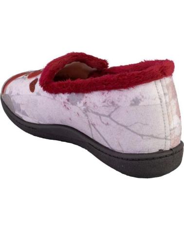 Calzado de casa de Mujer PLUMAFLEX 12215LOBO ZAPATILLAS DE CASA DE MUJER CAPERUC ROJO