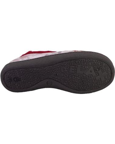 Calzado de casa de Mujer PLUMAFLEX 12215LOBO ZAPATILLAS DE CASA DE MUJER CAPERUC ROJO
