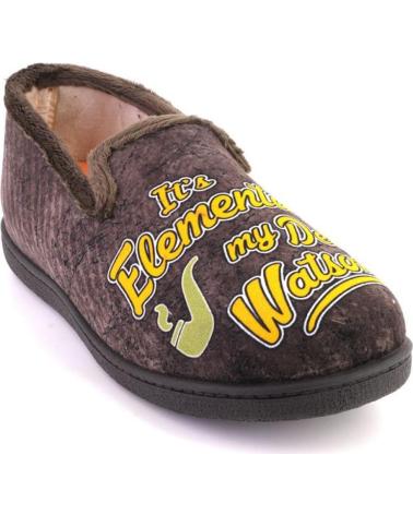 Pantofole per Uomo PLUMAFLEX 12228PERRO ZAPATILLAS DE CASA DE HOMBRE PER MARRON