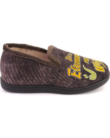 Pantofole per Uomo PLUMAFLEX 12228PERRO ZAPATILLAS DE CASA DE HOMBRE PER MARRON