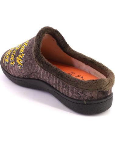 Pantofole per Uomo PLUMAFLEX 12229PERRO ZAPATILLAS DE CASA DE HOMBRE PER MARRON