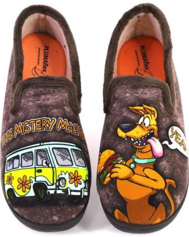 Pantofole per Uomo PLUMAFLEX 12228SCOOBY ZAPATILLAS DE CASA DE HOMBRE SC MARRON