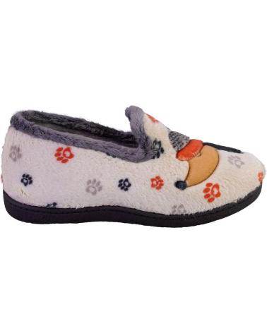 Pantofole per Donna PLUMAFLEX 12282PERRO ZAPATILLAS DE CASA DE MUJER PERRO BEIGE