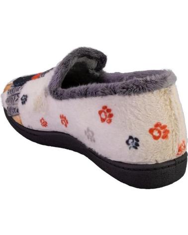 Pantofole per Donna PLUMAFLEX 12282PERRO ZAPATILLAS DE CASA DE MUJER PERRO BEIGE