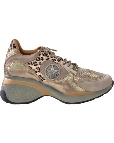 Sportif pour Femme CETTI ZAPATILLAS EN COLOR ANTE METAL OLD ROSE PARA MUJER PLATINO