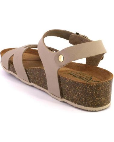 Sandali per Donna AUTENTI 7656 SANDALIAS DE MUJER BLANCO PIEL TAUPE