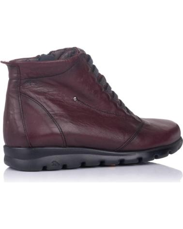 Botines de Mujer fluchos BOTINES PLANOS 356 BURDEOS ROJO