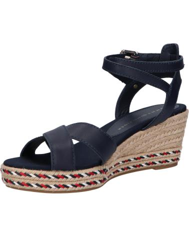 Sandali per Donna TOMMY HILFIGER FW0FW06303 FEMININE LOW WEDGE DW5 DESERT SKY