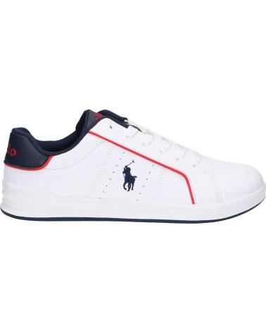 Sportivo per Donna POLO RALPH LAUREN RL00589111 HERITAGE COURT III WHITE SMOOTH-NAVY-RED