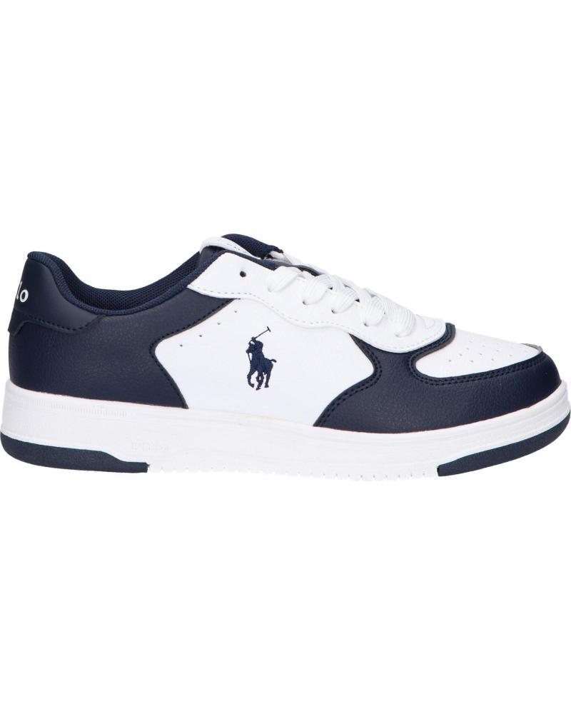 Woman Trainers POLO RALPH LAUREN RL01247100 MASTERS COURT WHITE-TUMBLED-NAVY