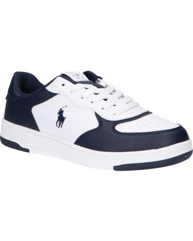 Woman Trainers POLO RALPH LAUREN RL01247100 MASTERS COURT WHITE-TUMBLED-NAVY