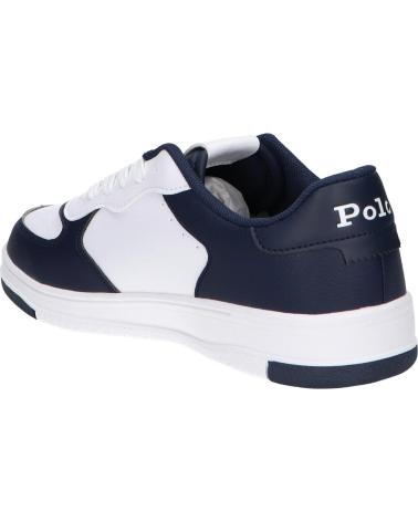 Woman Trainers POLO RALPH LAUREN RL01247100 MASTERS COURT WHITE-TUMBLED-NAVY