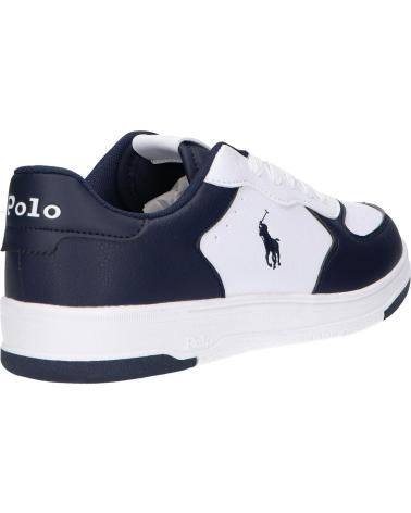 Woman Trainers POLO RALPH LAUREN RL01247100 MASTERS COURT WHITE-TUMBLED-NAVY