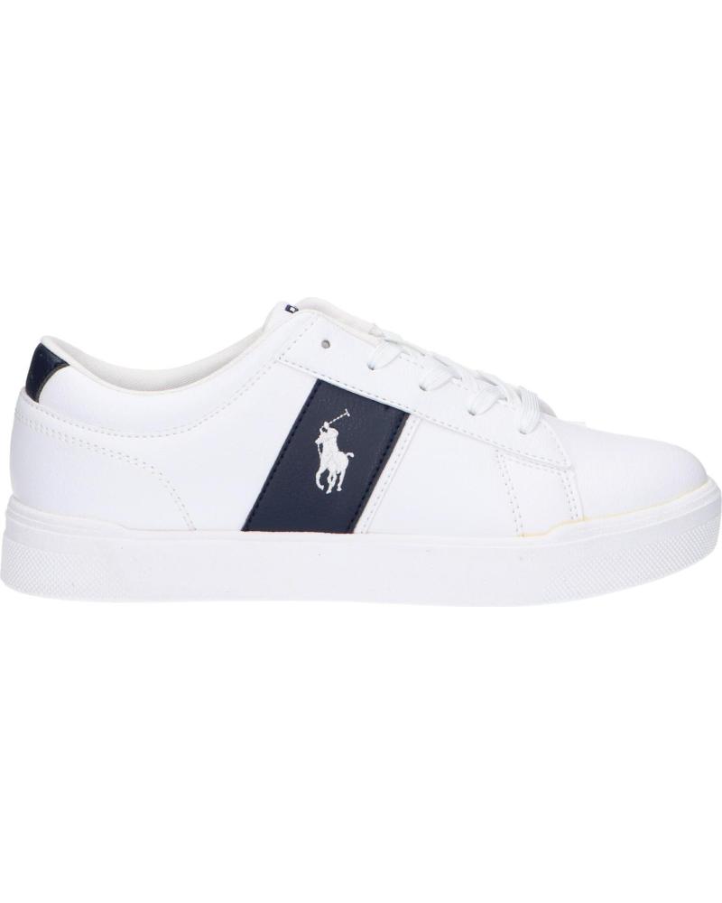 Woman Trainers POLO RALPH LAUREN RL01267110 FRAZIER WHITE TUMBLED-NAVY