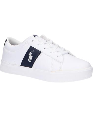 Woman Trainers POLO RALPH LAUREN RL01267110 FRAZIER WHITE TUMBLED-NAVY