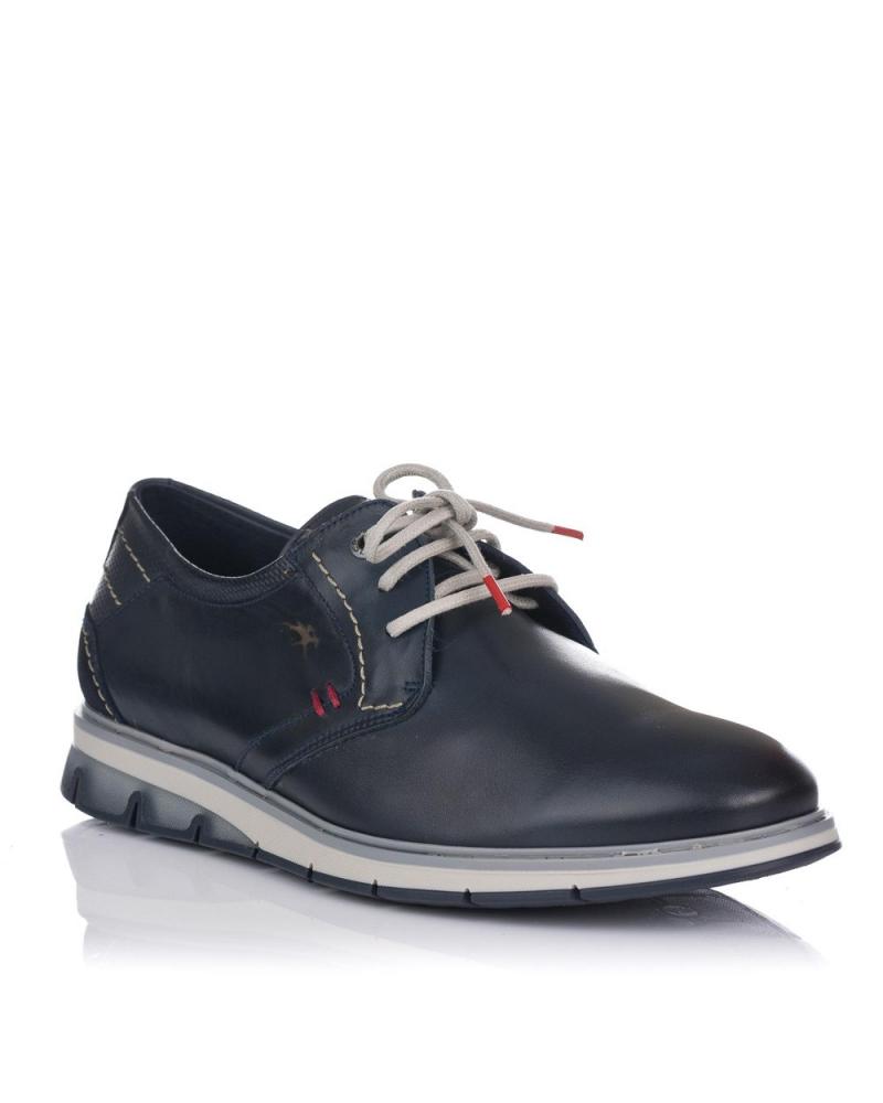 FLUCHOS F0776 SPORT NAVY SHOES WITH CONTRASTING SOLE AZUL